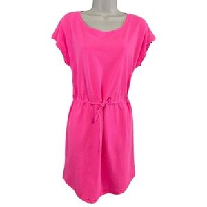 Only - Barbie Pink Mini T-Shirt Dress - Medium